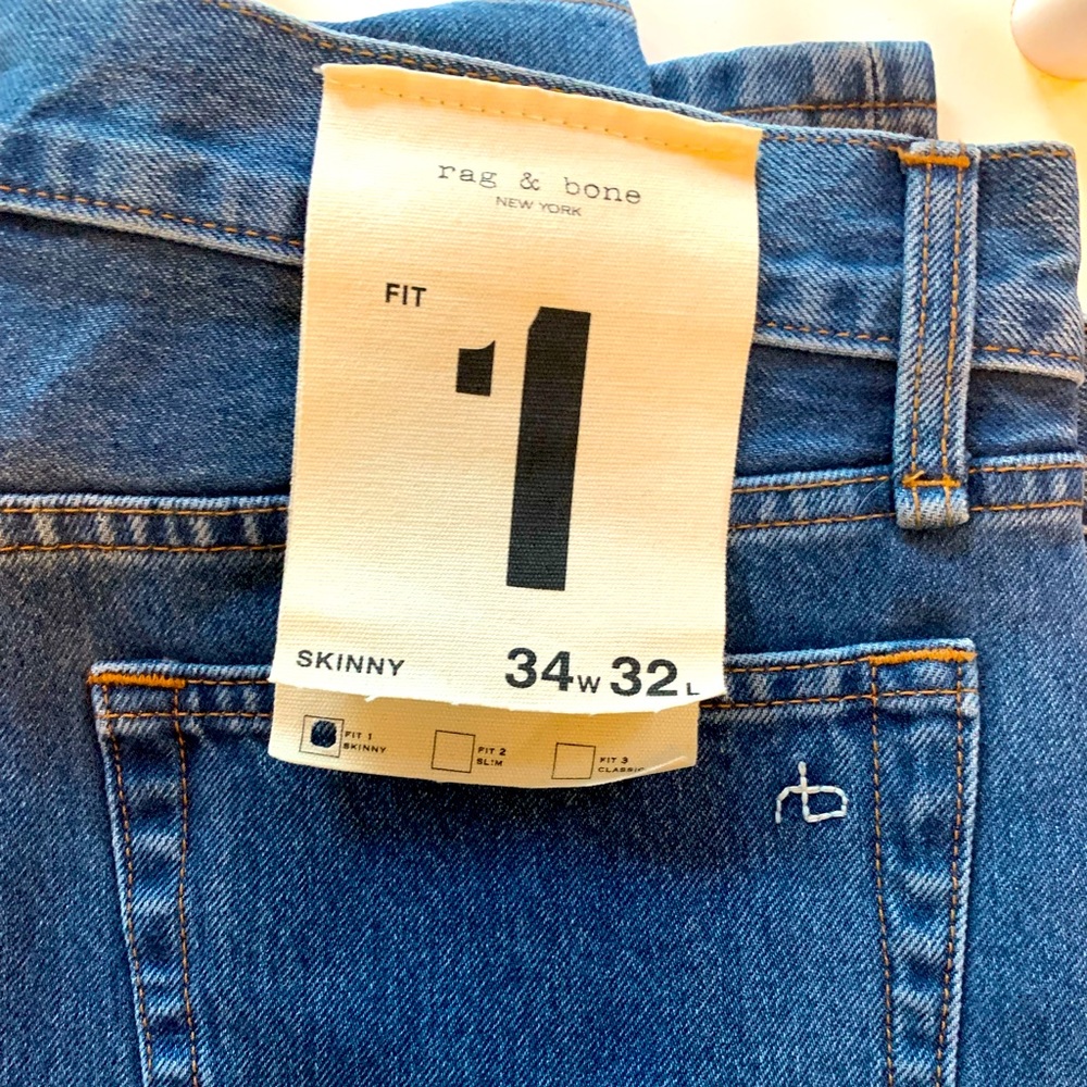 Brand new Rag & Bones, Skinny FIT 1, indigo 34x32